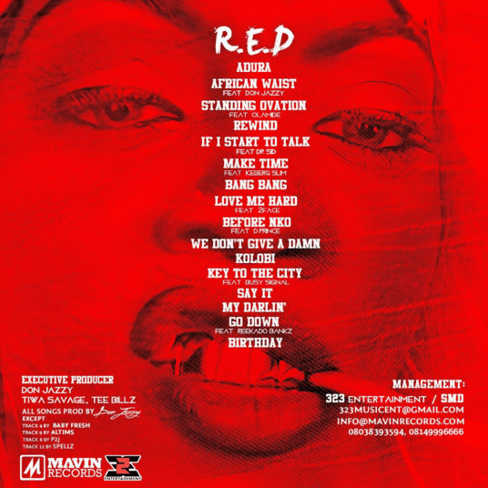 Max1023FM's tweet photo. #MOSTANTICIPATEDALBUM
Full Track list of the album #RED by @TiwaSavage
#TGIF!
#EntertainmentFriday! https://t.co/ypqabK6I1Q