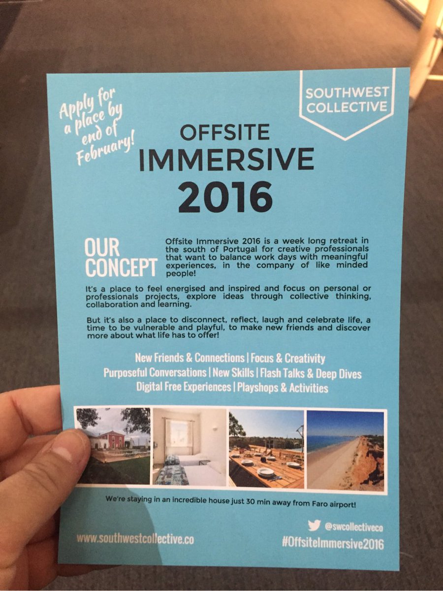 More flyers! #focus feel #inspired &amp; #energised, reflect #explore #OffsiteImmersive2016 <a href="/MOO/">MOO</a> pleased with that! :-)