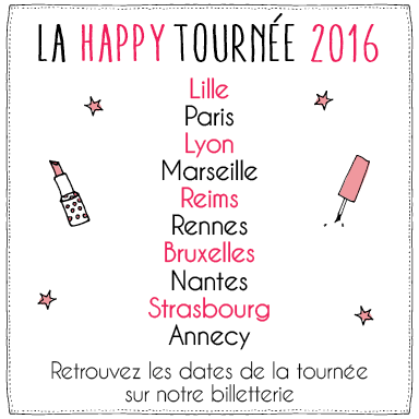 HappyBeautyHour's tweet photo. Les infos sur la tournée 2016, c'est par ici 😚
https://t.co/NVcXwZ7FCM
#happybeautyhours by #BIBA et #MlleViolette https://t.co/PJqGeVwJNC