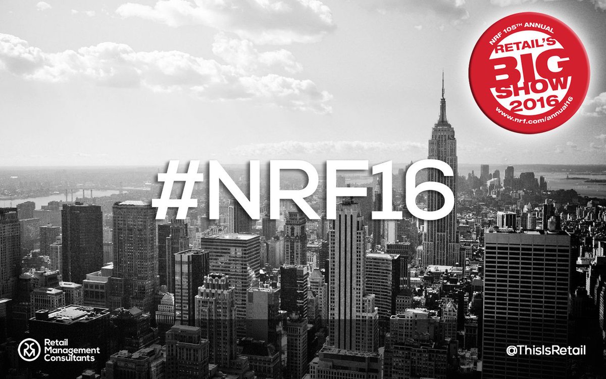 Next stop NYC and Retail's BIG Show! #NRF16