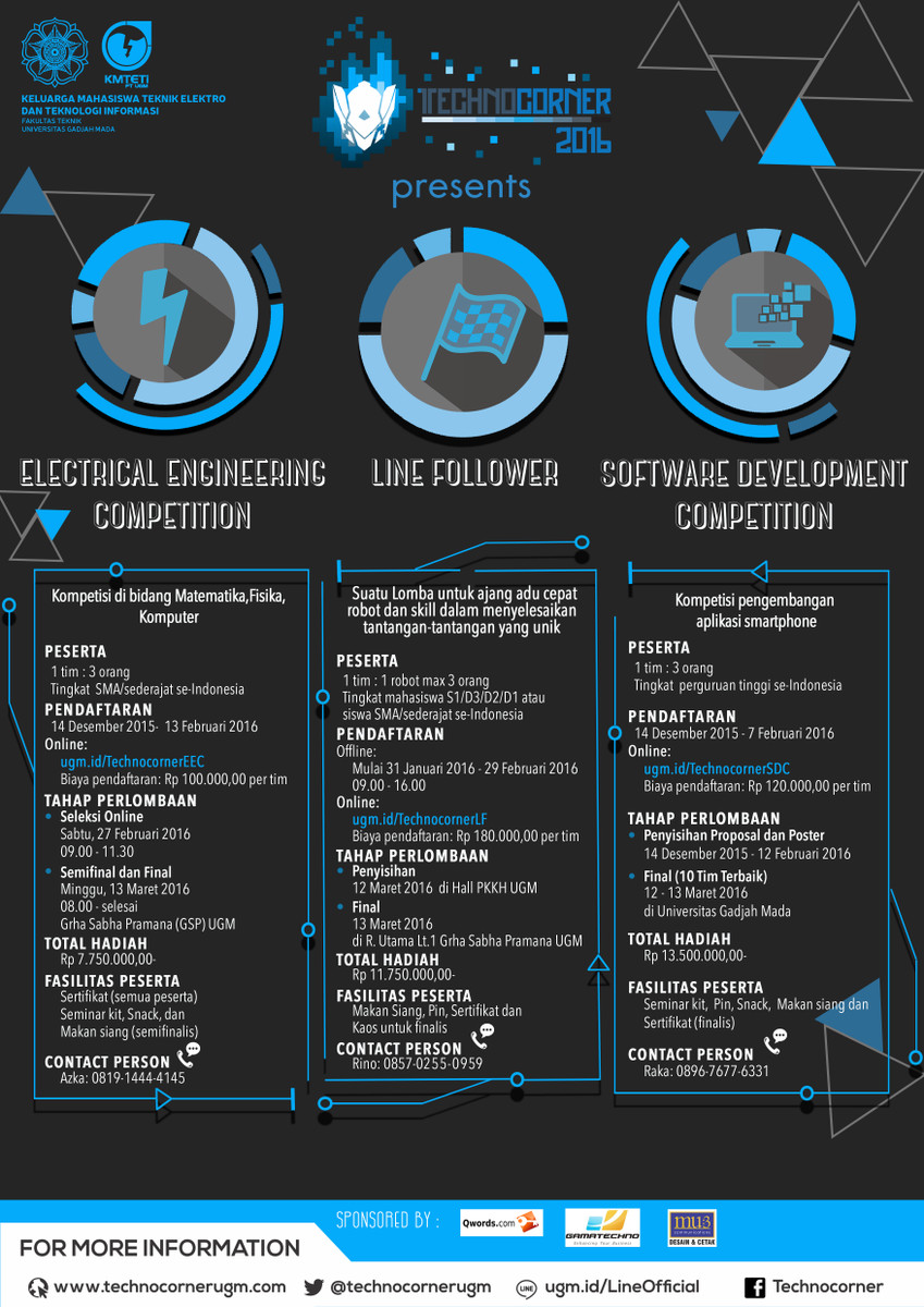 Jangan ngaku programmer kalo belum ikut lomba satu ini!!! more info ugm.id/LineOfficial #TC2K16  <a href="/pssi_unej/">PS. Sistem Informasi</a>