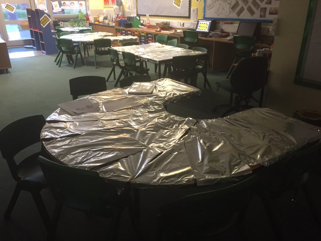 oldgupsyr2's tweet photo. Teachers are excited for the big reveal! #creativelearningenvironment https://t.co/ixuQ55Y48L