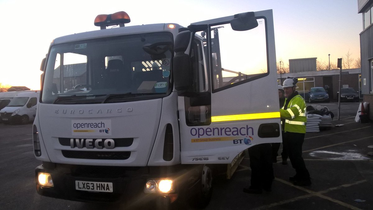 depotnet's tweet photo. Supporting Openreach's new civil engineering gangs with new software and field app as 1st vehicle leaves the yard... https://t.co/sMT4JeIjD0