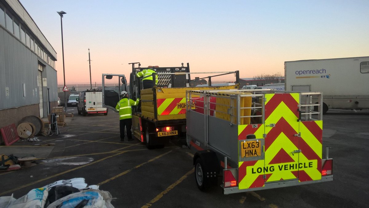 depotnet's tweet photo. Supporting Openreach's new civil engineering gangs with new software and field app as 1st vehicle leaves the yard... https://t.co/sMT4JeIjD0