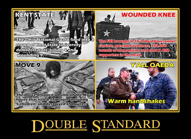 itwaschris's tweet photo. #OregonDoubleStandard What if the #OregonMilitia were Black or Brown or Leftists? #WalMartyrs #OregonUnderAttack https://t.co/yqyWn6ER0R