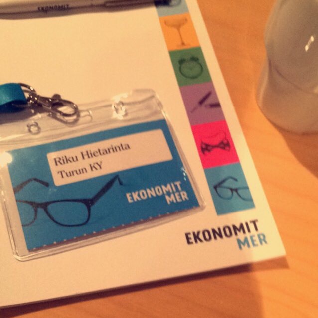 RikuHietarinta's tweet image. #intro16 -päivässä jälleen tänä vuonna, tällä kertaa työelämätoimikunnan jäsenenä 😊 @SuomenEkonomit #ekonomit