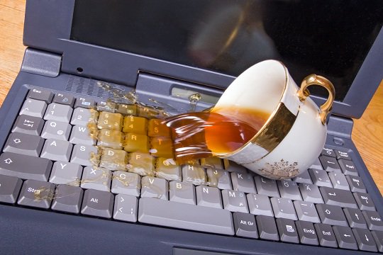 123reg's tweet image. For an added boost of adrenaline from your morning coffee, try spilling it over your laptop #smallbizproblems