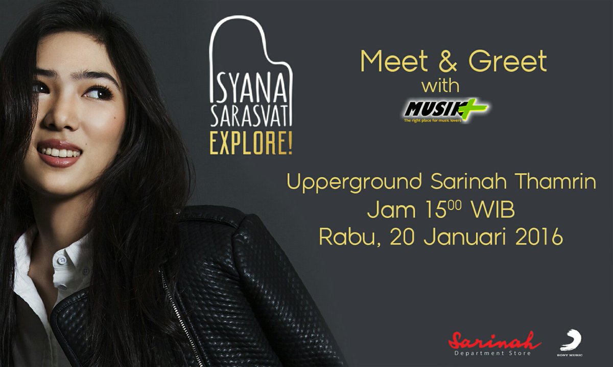 Ayo Meet &amp; Greet bareng <a href="/isyanasarasvati/">Isyana Sarasvati</a> di <a href="/musikplus/">MUSIK PLUS</a> Sarinah Thamrin, tanggal 20 Januari 2016, pukul 15.00