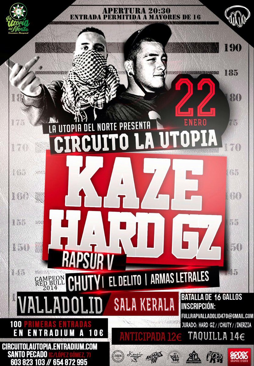 FullrapVa's tweet image. Mañana a las 21:00 acaba el plazo para inscribirse en las batallas de gallos del día 22 de enero.¿A qué esperas?