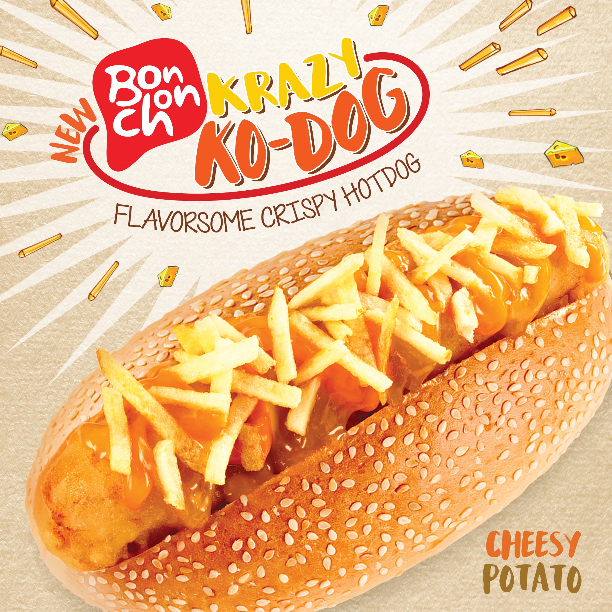 Bonchon Chicken Philippines Our Cheesy Potato Ko Dog Is Sure To Put A Smile On Your Face Bonchonkrazykodog Bonchon T Co Punznvsdwz Bonchon Chicken Philippines Our Cheesy Potato Ko Dog Is Sure To Put A Smile On Your Face Bonchonkrazykodog Bonchon T Co Punznvsdwz
