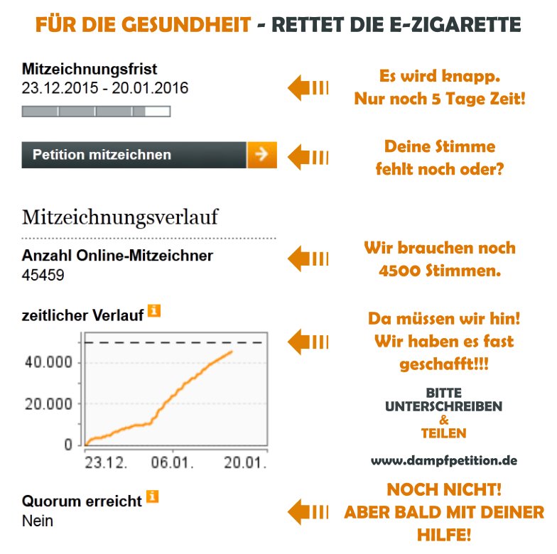 All4SOCIAL's tweet image. #Gesundheit Hilf #Leben retten &amp;amp; unterschreib die Petition. dampfpetition.de #germanpetition #vape #dampfen