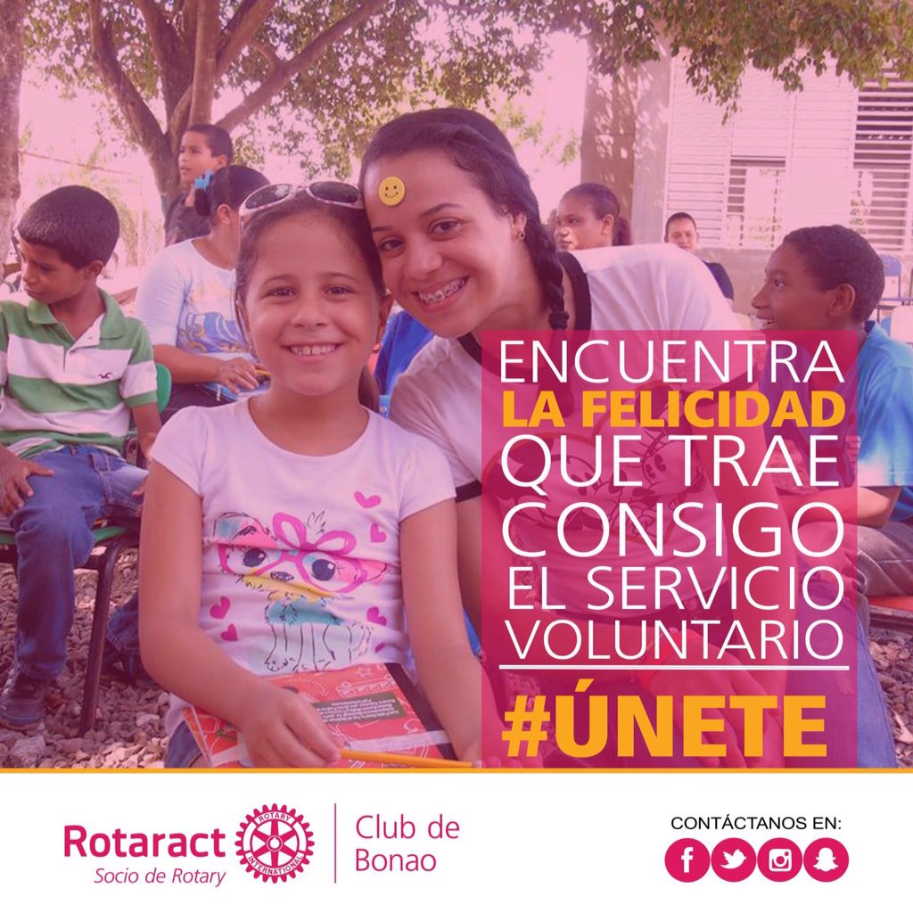 RotaractBonao's tweet image. “El servicio es una felicidad segura.” Facundo Cabral🌟❤️ #Únete #RotaractBonao #EnriqueceElMundo #Rotaract