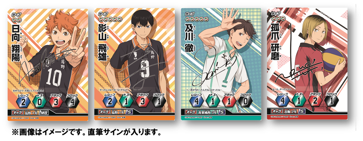 ♡ハイキュー！！サイン ハイキュー バボカ 極P 日向翔陽 シリアルナンバー 古舘春一先生