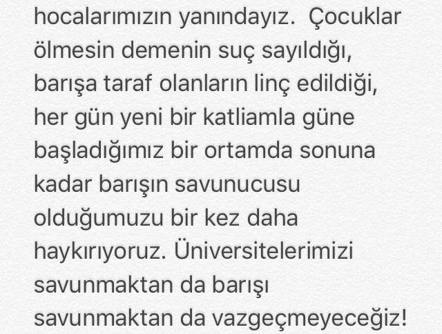 msgsusak's tweet photo. Hocalarımızın yanındayız. 
#BarışİçinAkademisyenler #hocamadokunma https://t.co/zM6YWzv01E