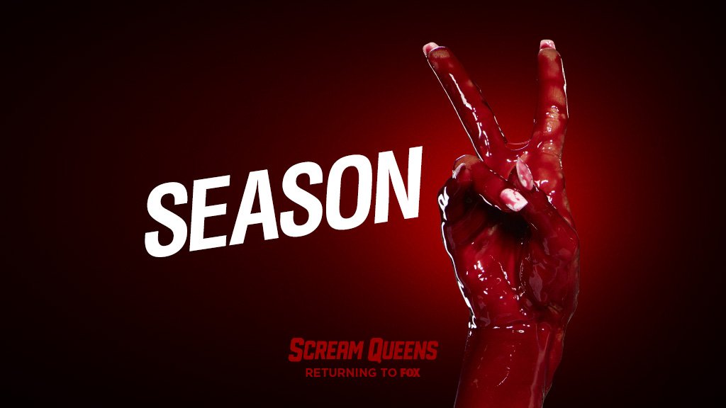 ScreamQueens's tweet photo. Keep screaming, idiot hookers. We're back. #ScreamQueensSeason2 #FOXTCA https://t.co/NskB0KWRjp https://t.co/ehE6KkcemC