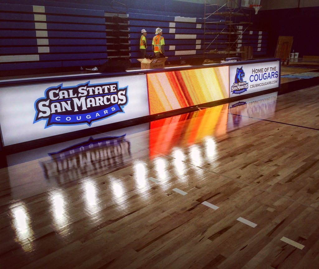 CSUSMcougars's tweet image. The scorers table shines bright in #TheSportsCenter!