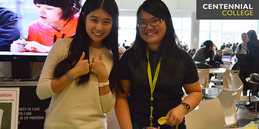 CentennialEDU's tweet photo. Meet 2 of our Learning Centre tutors: Gloria (Anatomy and Physiology) and Ying (Math). They've got your back! https://t.co/ARcQ905Kfr