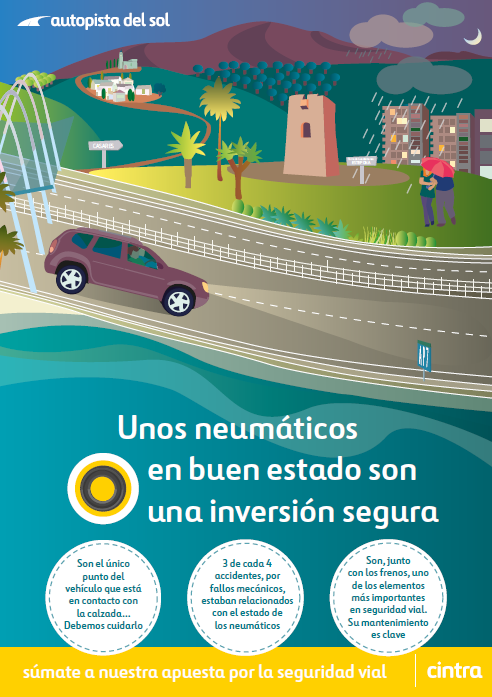 Unos neumáticos en buen estado son una inversión segura
Súmate y apuesta por la seguridad vial #AusolAutopistaSegura