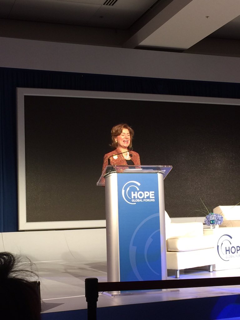 AnnaShealy's tweet photo. What an inspiring leader! So great to hear from Administrator Maria Contreras-Sweet Small Biz --LOVE her! #HGF2016 https://t.co/uF1pAeyF4F