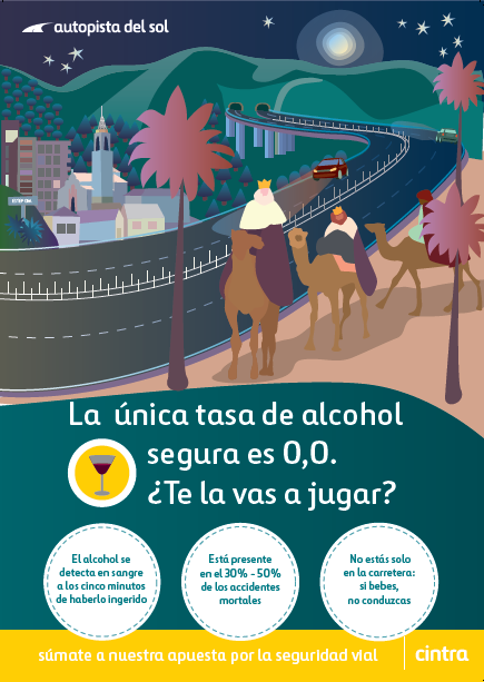 La única tasa de alcohol segura es 0,0 ¿Te la juegas?
Súmate y apuesta por la seguridad vial #AusolAutopistaSegura