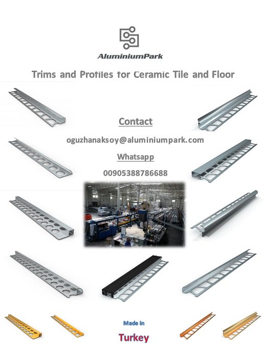 Aluminium Profiles for Tiles Walls and Floors