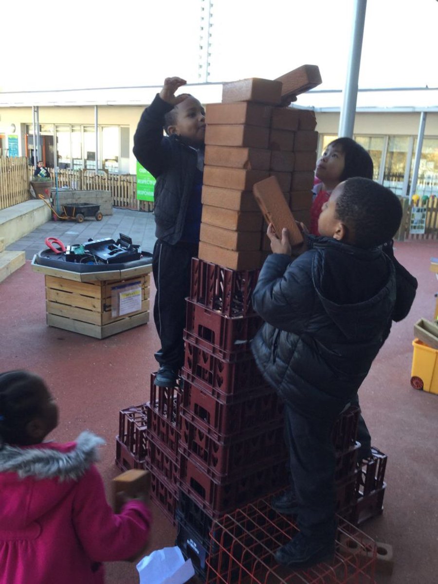 There is nothing quite like teamwork when it comes to building tall towers.