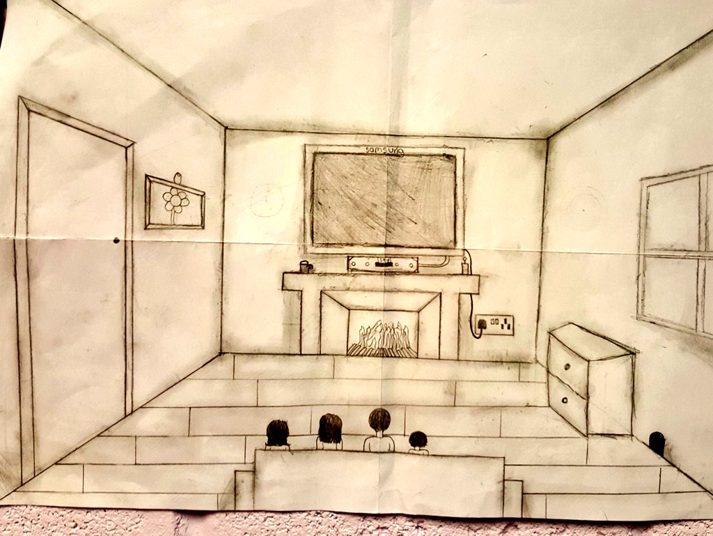 MrClaffey's tweet photo. Onepoint perspective of a room. Incredible standard for 1st years#perspective #drawing #technology #t4 #coislife https://t.co/Fw79bo2AOn