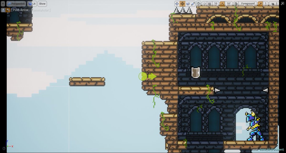 PixelancerGame's tweet photo. Starting to work in some #PostProcessing effects. It's pretty bright up in the clouds!

#GreatView #GameDev #Gaming https://t.co/9OIpi4jEl4