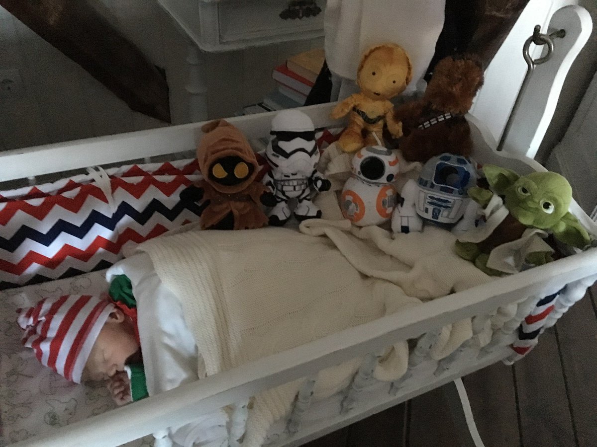 InvokerStudios's tweet photo. This is what it looks like when your father is a #gamedev and a #geek! A bed full of #StarWars plushies :D https://t.co/OIooGBoW7T
