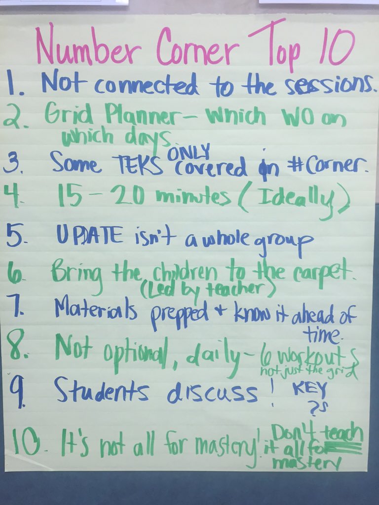 Bridges Number Corner musts! #lisdparkside <a href="/MLCmath/">The Math Learning Center</a> #lisdic