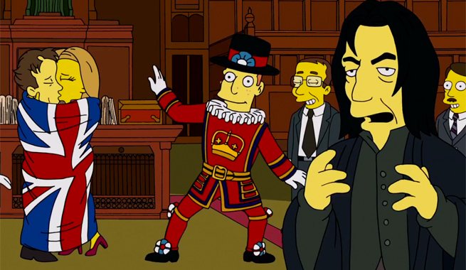ComicBookNOW's tweet image. THE SIMPSONS Tribute To ALAN RICKMAN Includes Bonus DAVID BOWIE bit.ly/1n0INpM