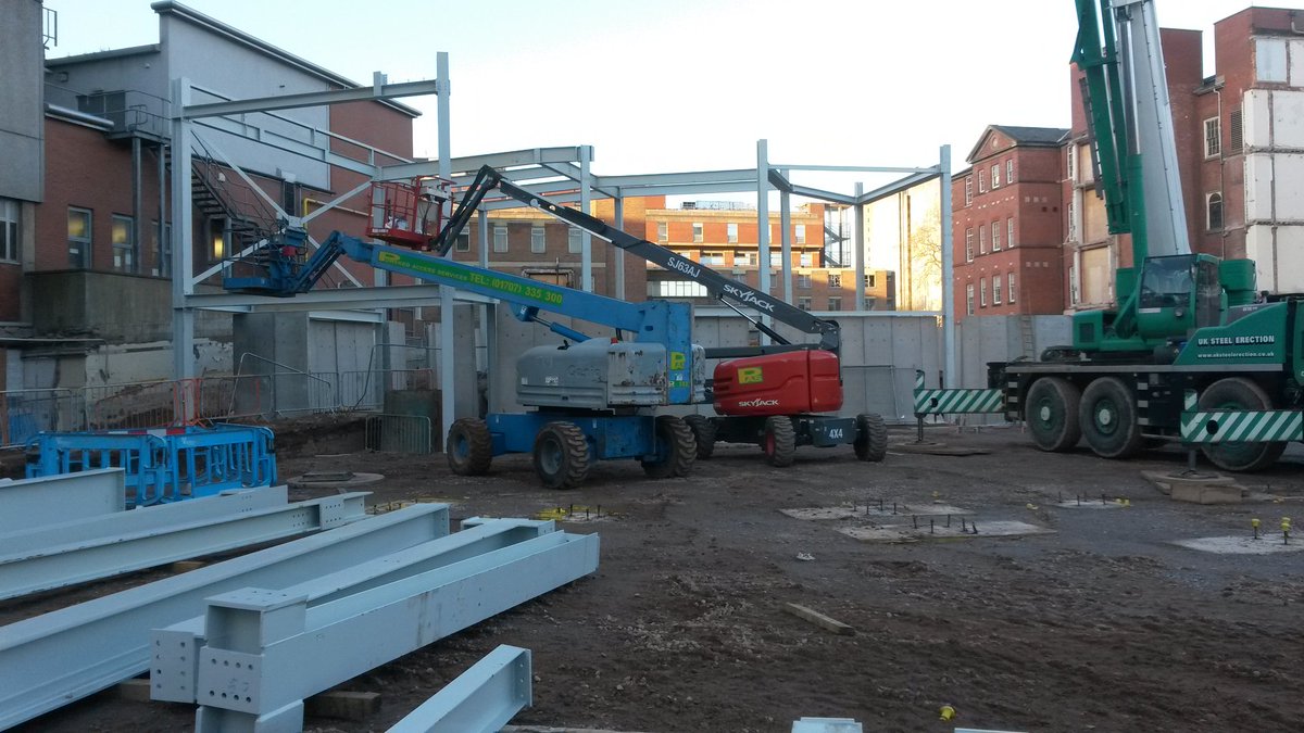 Alex_Interserve's tweet photo. Today's steel has flew up! Great work @RobinsonsSteel #LRIED #LoveConstruction #Construction @IRVconstruction https://t.co/bPmC8f4fmQ