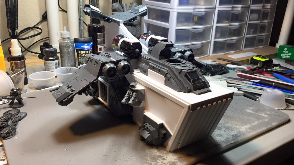 Gmndragn's tweet photo. Some damn fine kitbashing and scratch building coming out of the #SoulTang forges https://t.co/sWZVSWZgf5