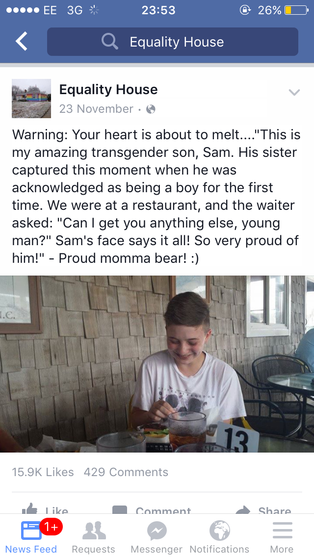 We love this, that we came across on the Equality House facebook page! Have a happy weekend!