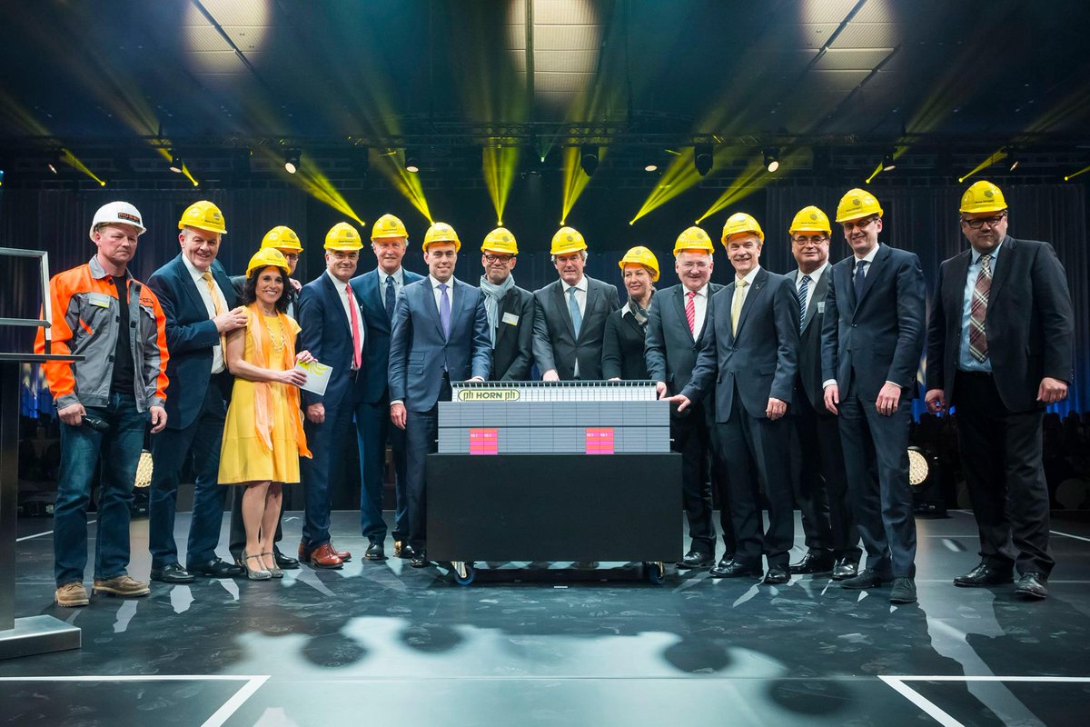 hornusa's tweet image. Groundbreaking ceremony for HALL 10 at Messe Stuttgart in Germany. The new building will be named after PAUL HORN.