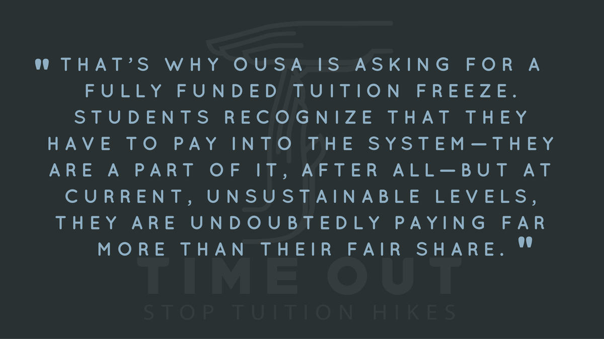 OUSAhome's tweet photo. Education is invaluable, but does that justify its increasing cost? New blog on #timeoutON https://t.co/UX6ZXJ8FoE https://t.co/WOl4MvztId
