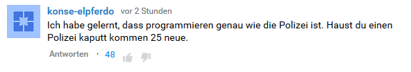 RickGPunkt's tweet photo. Beste Kommentar! https://t.co/xGrr9WoxYQ