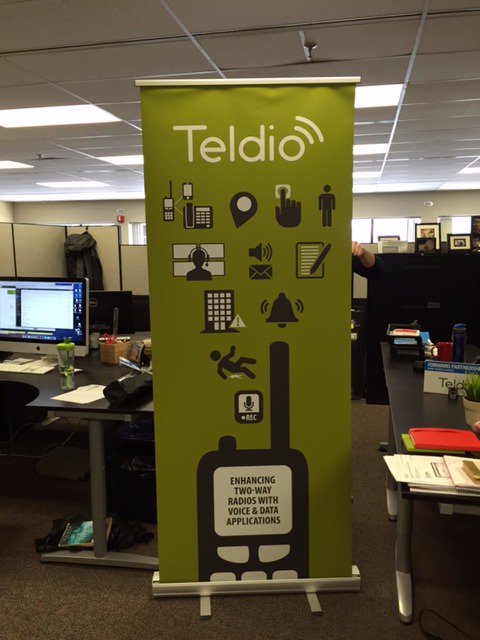 Teldio's tweet photo. Check out our beautiful new trade show banner! Here we come #GLMSS https://t.co/lLnt5T2QIa