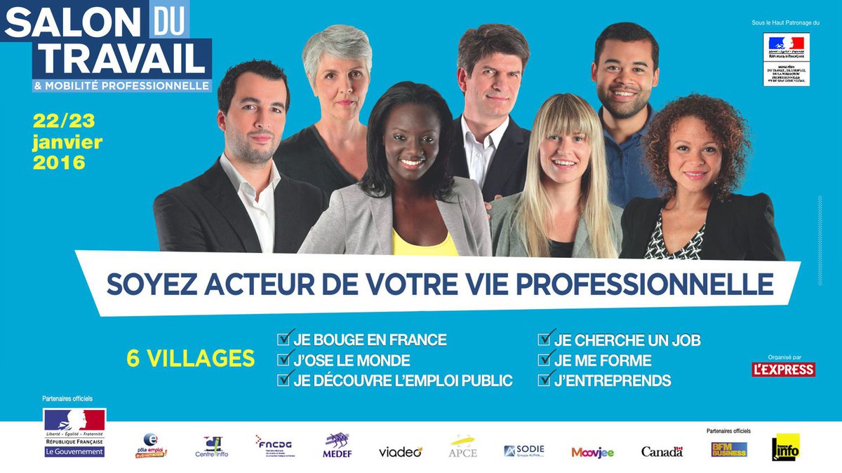 Salon du travail et de la mobilité professionnelle les 22 et 23/01/2016 bit.ly/1JONIo3 (cc <a href="/salondutravail/">Salon du Travail & Mobilité professionnelle</a>