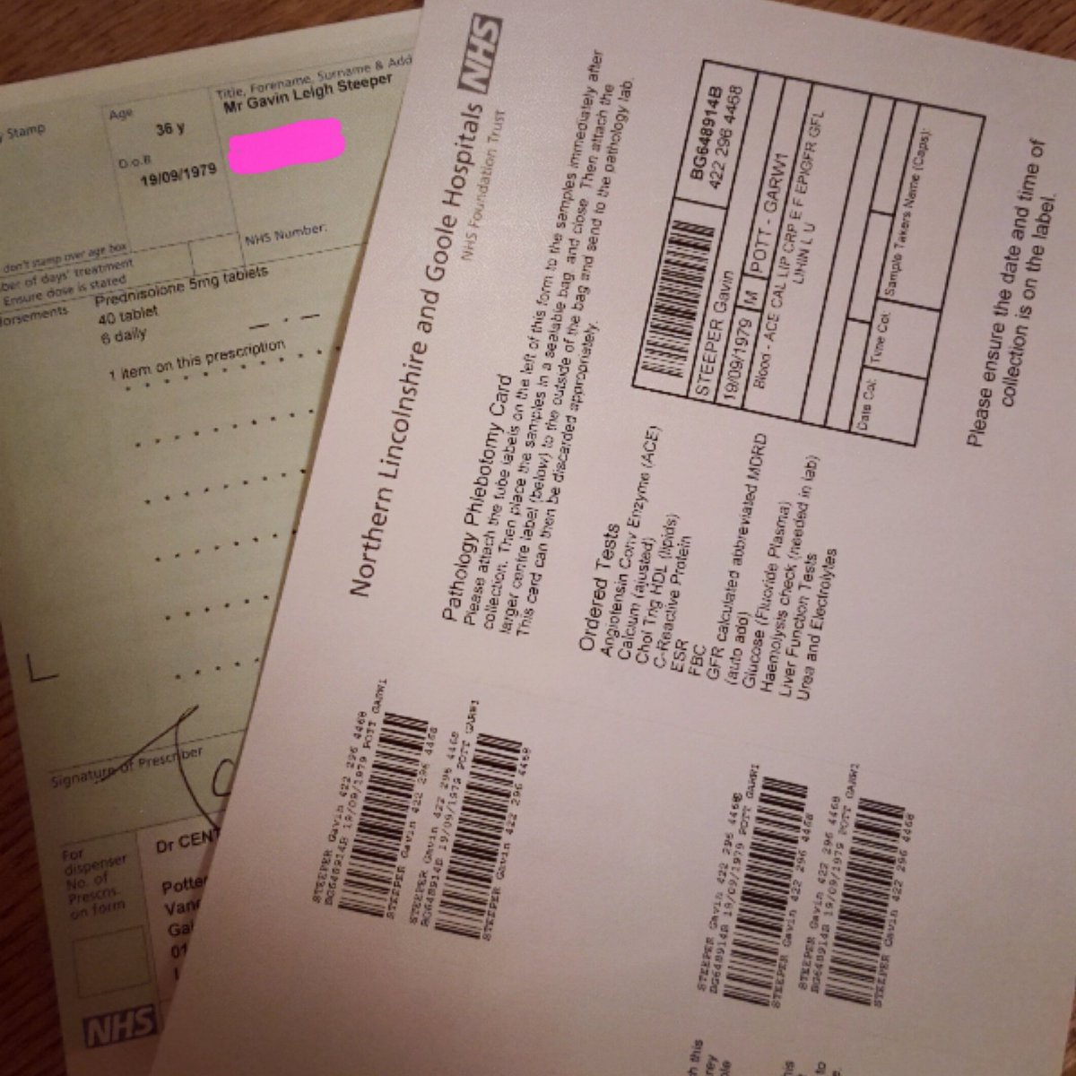 ClareSimpson84's tweet photo. Here we go again then... ๐ #Sarcoidosis #SarcoidosisAwareness #Sarcoid #MoreTests #MoreTablets #SarcoidosisSucks https://t.co/wJ81dXtJhz