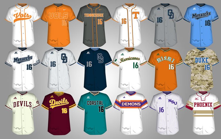 2016 baseball jerseys