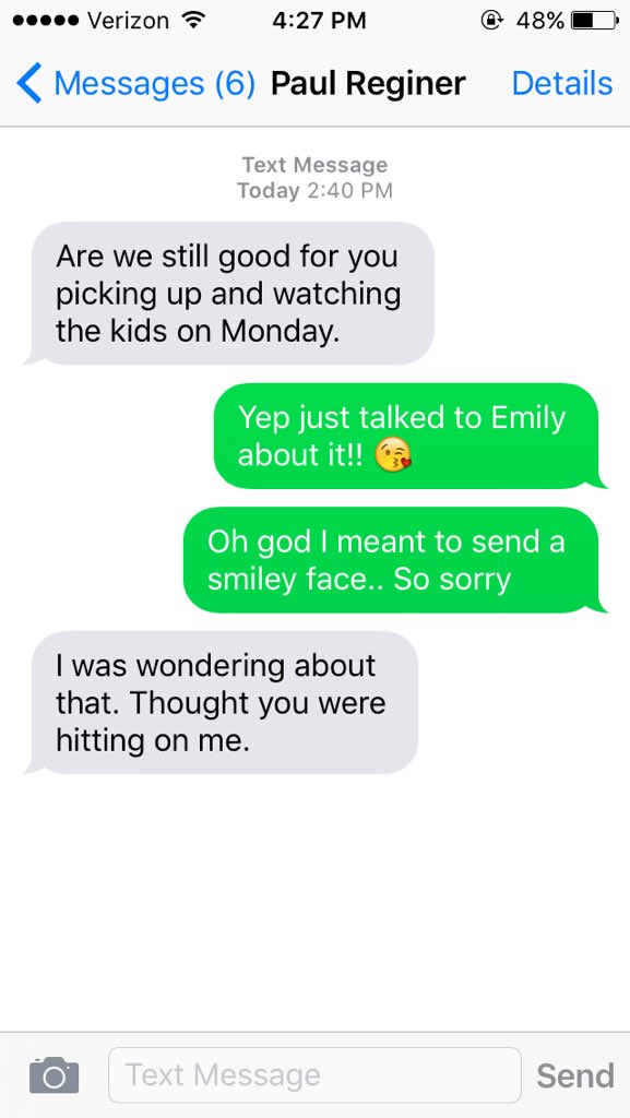 mads_ann_15's tweet photo. Tip from Maddie: never ever text your boss when you JUST wake up from a nap... https://t.co/S7MjhrI0I7