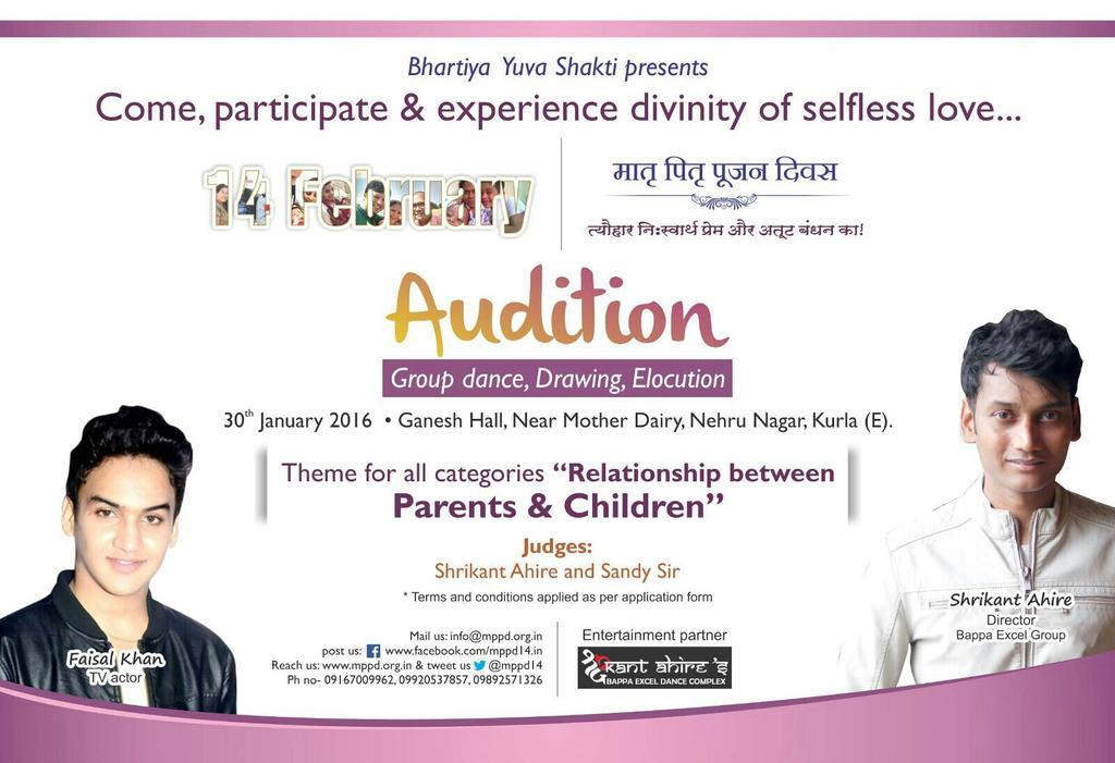 Mppd14's tweet photo. On 30th Jan Judges are ready for Audition of Matru Pitru Pujan Divas to test 35+ Colleges and Schools participants. https://t.co/nMTYZaA7Yb