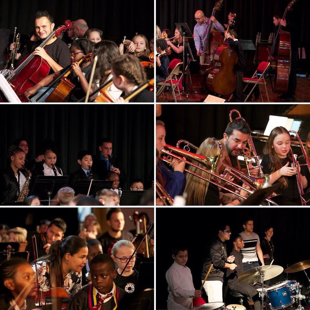 elsistema's tweet image. Los músicos de La Bolívar compartieron escenario con los niños de In Harmony Lambeth e In Harmony Nottingham.