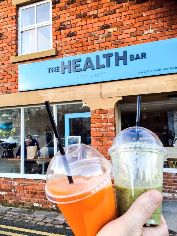 Great to meet @HealthBarLytham guys this week, values like ours to #EatClean get #Healthy with #Superfood in #Lytham