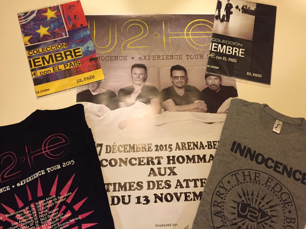 Quieres ganar este lote de productos #U2 síguenos y haz RT para entrar en el sorteo #U2V del próximo miércoles