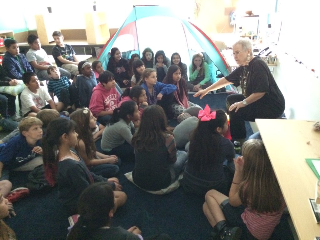 5thGradeRocs's tweet photo. Launching our Monster By Design project with a scary storyteller #htenc #pbl https://t.co/xKTGTSK7i7
