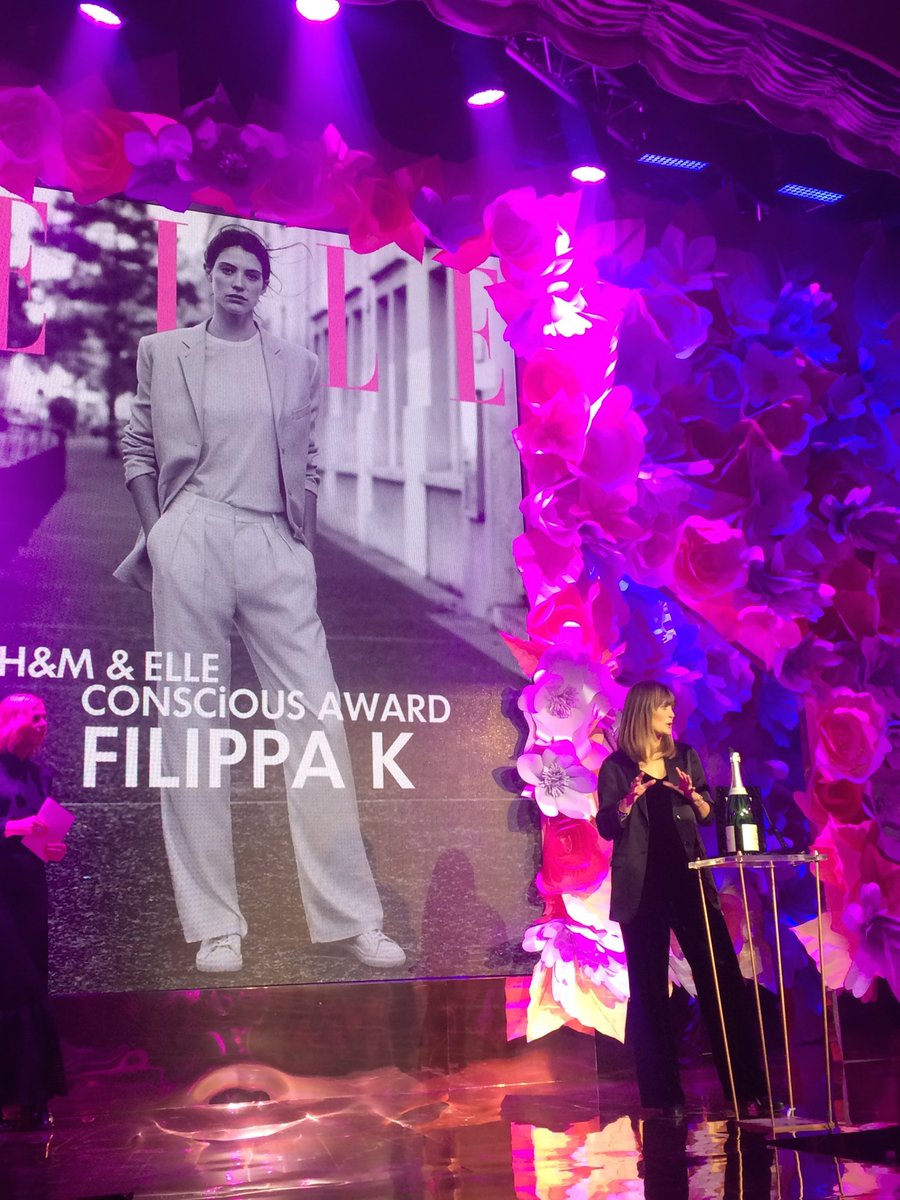 A great honor to receive the Conscious Award by <a href="/ellesverige/">ELLE Sverige</a> and <a href="/hm/">H&M</a> at #ellegalan2016!