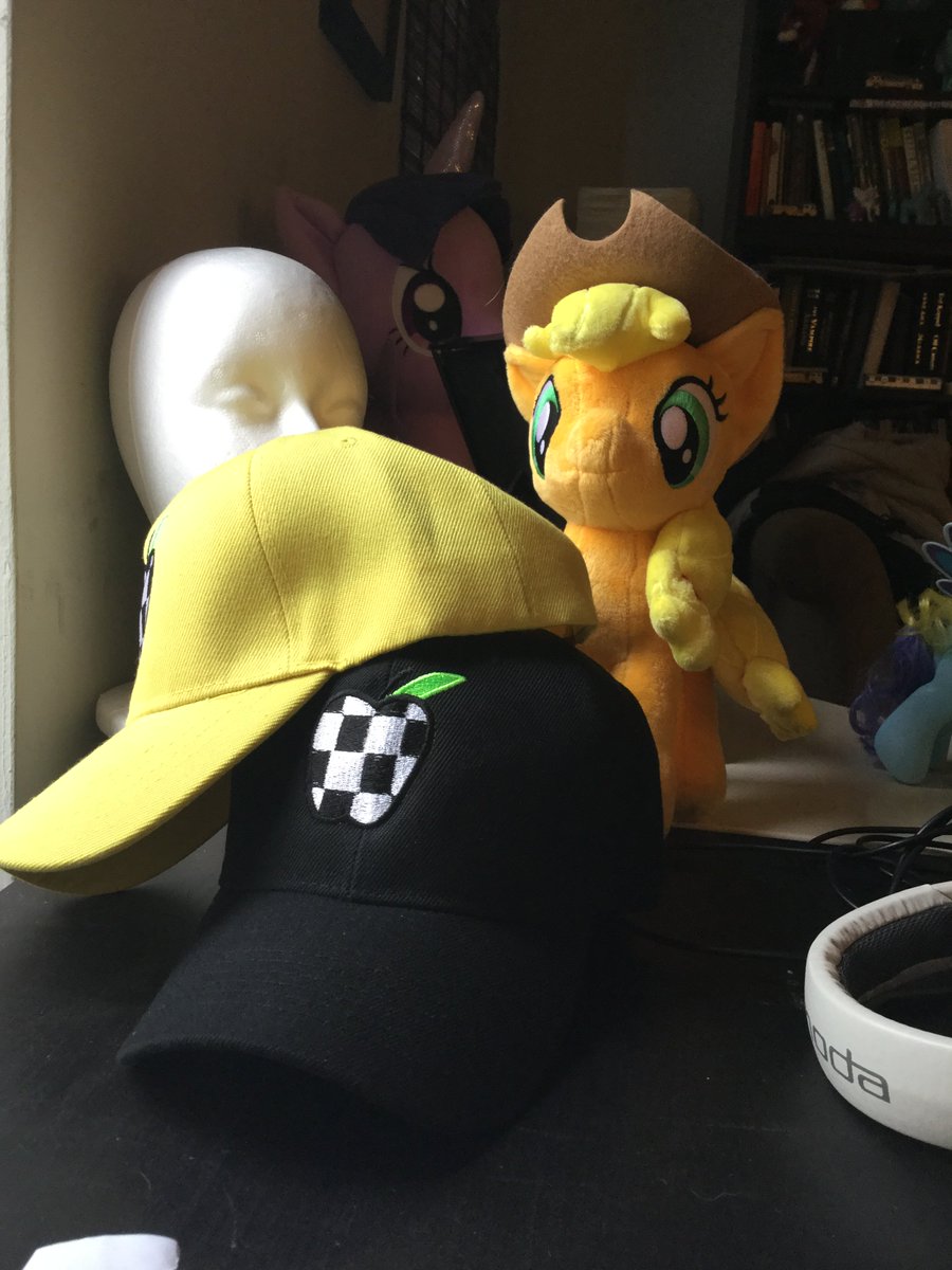 ponyconMLP's tweet photo. In honor of #NationalHatDay - we sport our Cabbie Cutie Mark caps here at Ops. Thanks @EthePony - they're awesome! https://t.co/pO4G1uPAJ4