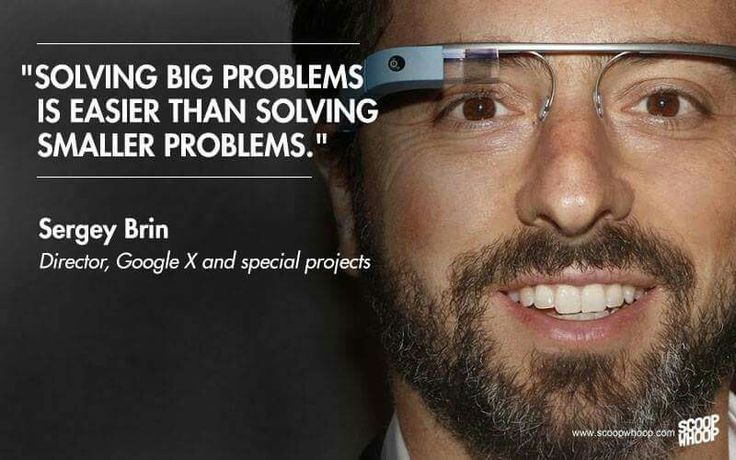 MACOUINC's tweet image. &quot;Solving big problems is easier than solving smaller problems.&quot; -Sergey Brin #keepsolving